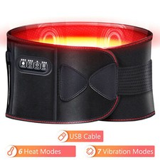 Electric Back Warmer Heat Pad Waist Massager Heating Belt Back Abdomen AU
