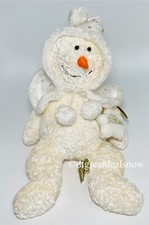 Plush First and Main Christmas Snowman Snow Fairy Ivory Believe Star New
