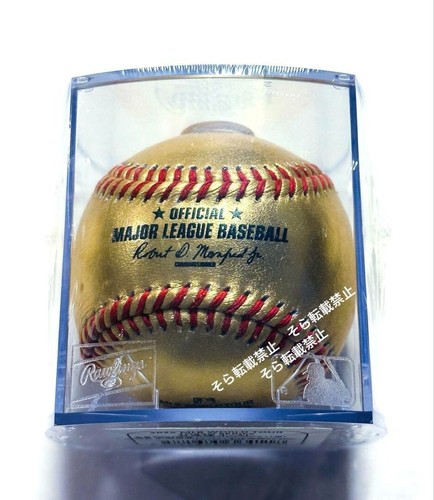 2025 MLB TOKYO SERIES Official Ball Limited Editioin Gold Cube by Rawlings Japan - Picture 2 of 2