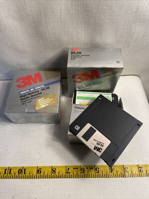 Lot of 19 3.5'' Floppy Disks - 3M Brand Unused One Factory Sealed!