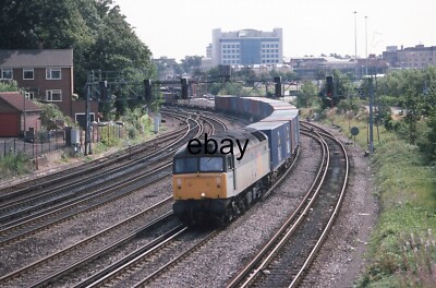 35 mm Eisenbahndia - BR Diesel Electric Class 47. 47144 @ Southampton Millbrook