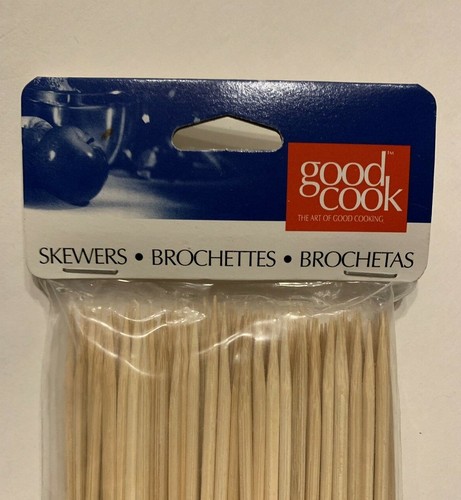 Wooden Barbecue Skewers Brochettes - 100 PC. 9.75" Crafts Shish Kabobs BBQ - Picture 2 of 5