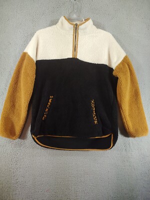 Time Tru Jacket Small 4-6 Womens Fleece Pullover 1/4 Zip