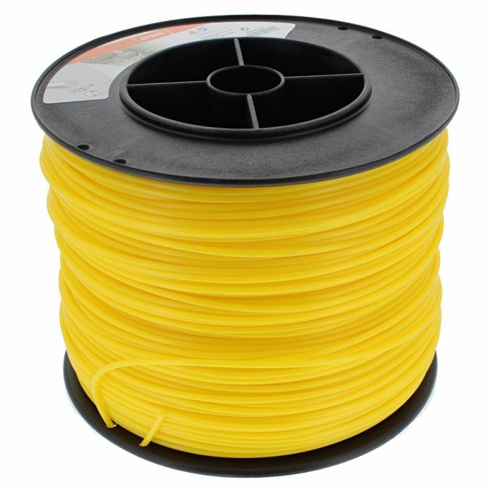Yellow Nylon Strimmer Line 3.0mm Round Section - 231m