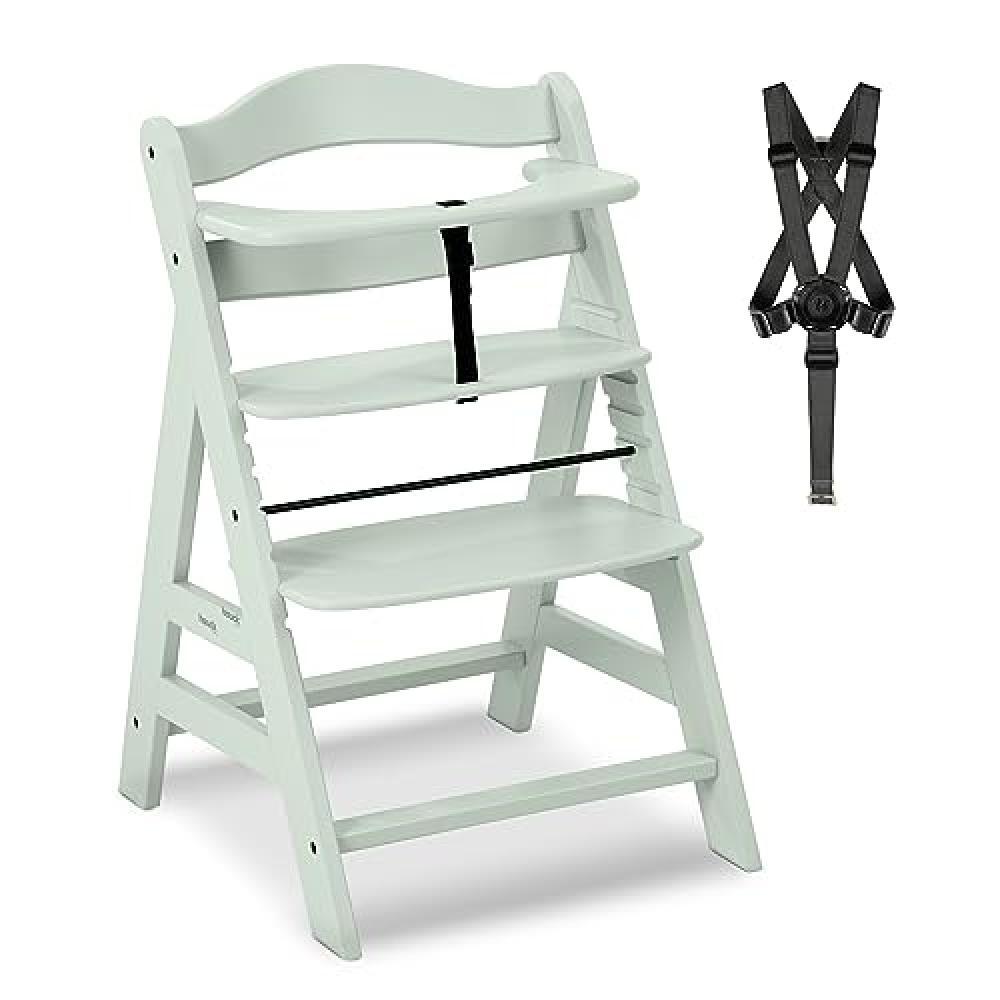 (TG. 1 Unit  (Confezione da 1)) Hauck Seggiolone Pappa in Legno Alpha+ (certific