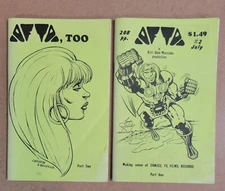 AFTA Fanzine #1 & 2 - 1978 Jack Kirby + Chaykin covers lots illustrations RARE!