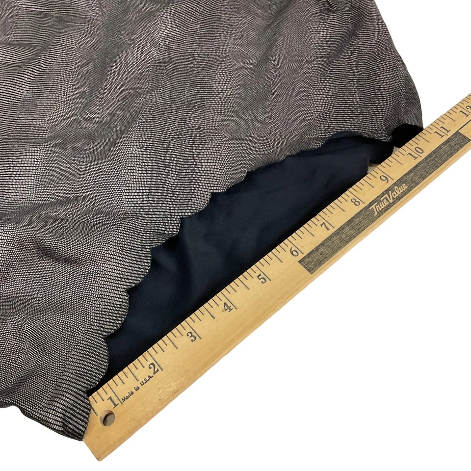 Traje de baño PilyQ para mujer talla D gris metal Gwen festoneado reversible una pieza $154 Foto 4 de 4