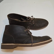 Clarks Mens 9.5 Bushacre Chukka Boot Brown  15522