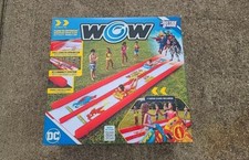WOW Sports Water Slide DC Comics Flash vs Superman Backyard Double Lane Outdoor