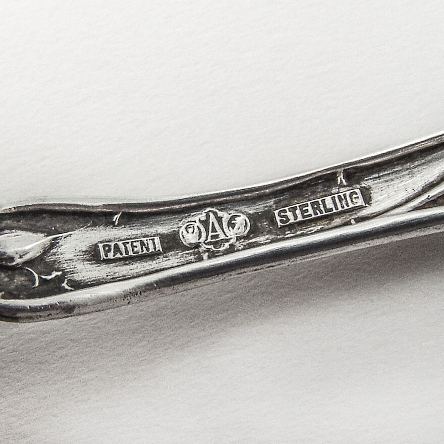 Bridal Rose Teaspoon Alvin Sterling Silver 1903 Mono Ethel eBay