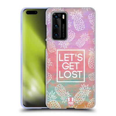 HEAD CASE DESIGNS PINEAPPLE PRINTS SOFT GEL CASE FOR HUAWEI PHONES 4