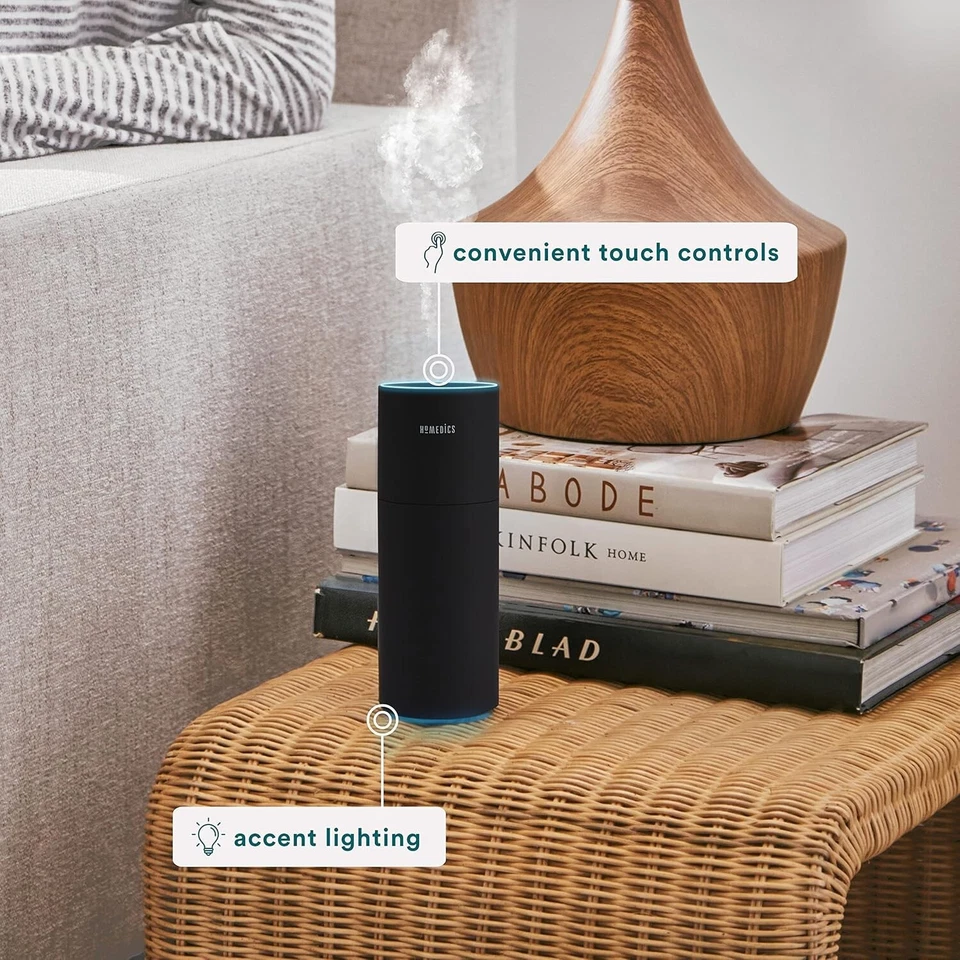 HoMedics Breathe Better Portable Ultrasonic Humidifier air BLUE USB charge mist - Image 3 of 4