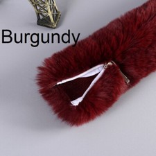 1PC Faux Fur Zip Sleeve Cover For Crossbody Shoulder Bag Handbag Strap Accessory
