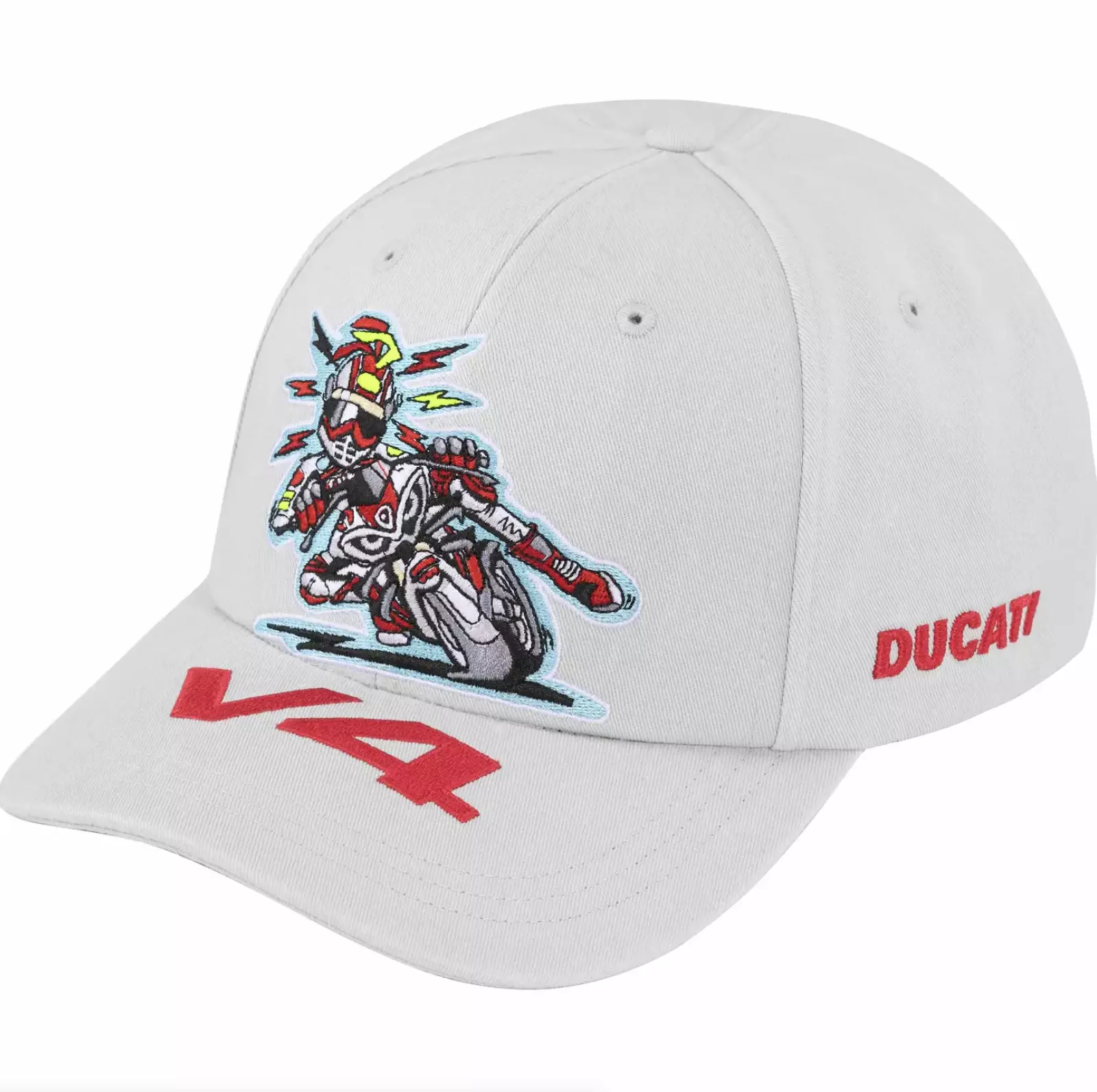 Chapeau Supreme x Supreme 6 panneaux   Gris   NEUF