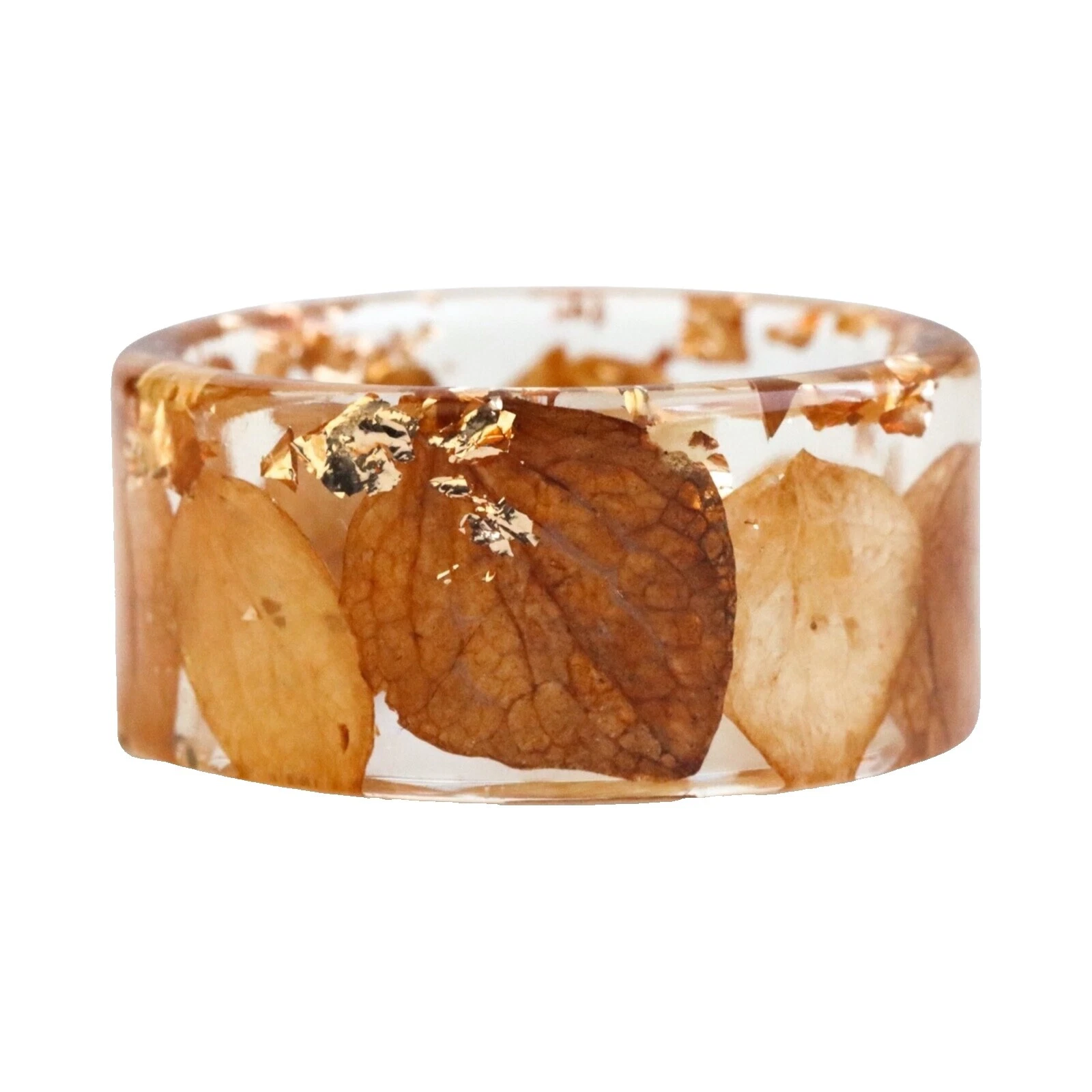 Anillos de Moda Marrón Acrílico