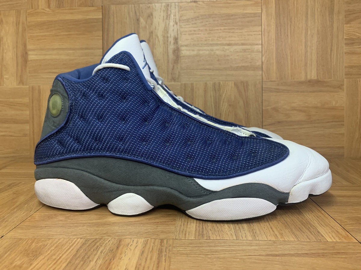 RARE🔥 Nike Air Jordan Retro XIII 13 '05 French Blue Flint Grey Sz