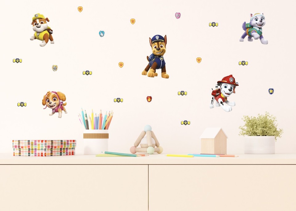 30x30cm Wall & Furniture STICKERS SET decals kids bedroom Paw Patrol