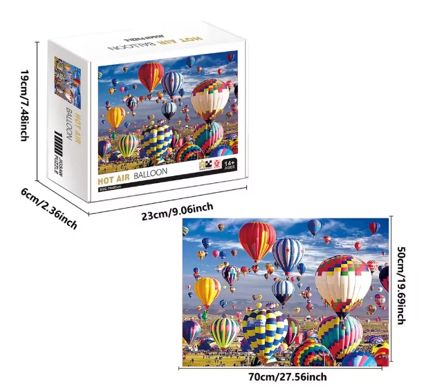 1000 Pieces Hot Air Balloon Jigsaw Puzzle - BRAND NEW - image 2 of 2