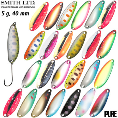 Smith Pure 5 g 40 mm Assorted Colors Trout Spoon