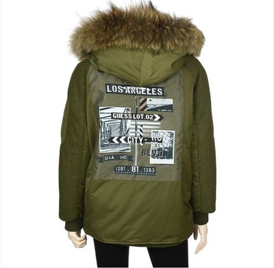 guess green winter jacket