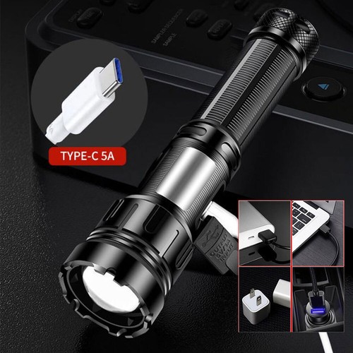 1200000LM LED Flashlight Zoom Light Super Bright Magnetic Rechargeable Torch - Picture 8 of 21