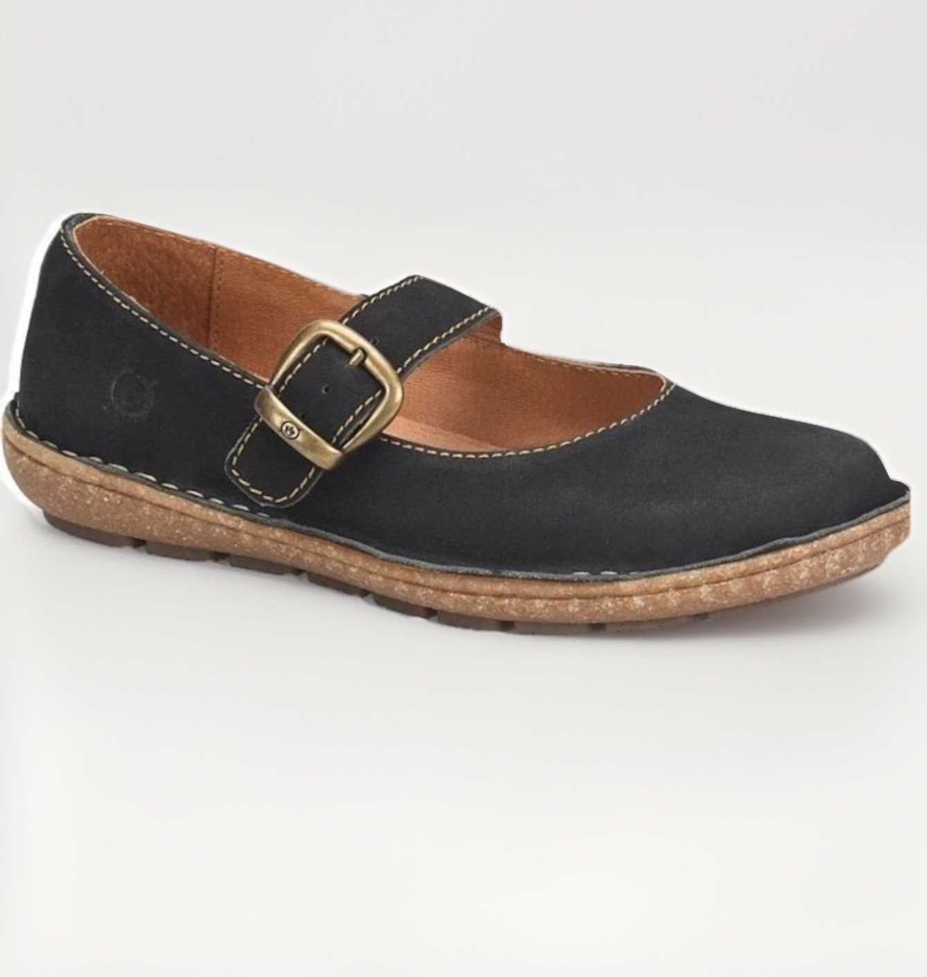 Born Naomi Mary Jane Black Nubuck All Day Comfort Women’s Size 9 Flats