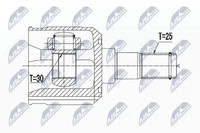 NPW-HY-501 NTY Gelenksatz, Antriebswelle FüR Hyundai,Hyundai (Beijing)