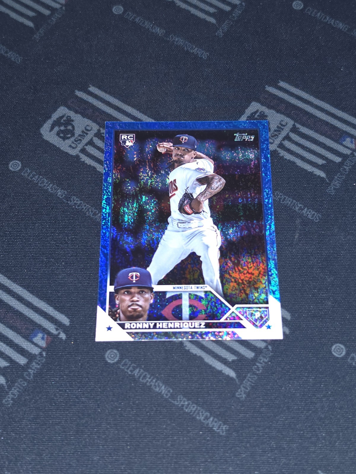 2023 Topps Series 2 #372 Ronny Henriquez Rookie Blue Foil Board #/999