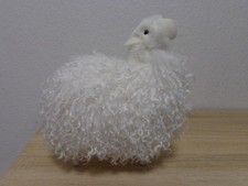 Dekofigur Schaf  Osterdeko Dekoration Figur Wolle kuschelig 26 cm NEU weiß