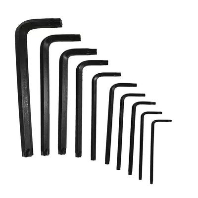 TORX Star L-Key - 10-Pieces Set T10-T55 Long Series