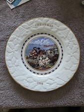 Coalport At Christmas 1984 Limited Edition Plate Boxed with Certificate