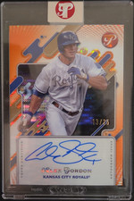 Topps 2025 Pristine Autographs Alex Gordon Royals #PA-AG Orange Pulsar /25 Auto