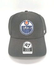 Edmonton Oilers NHL '47 Brand MVP Hat Cap Adjustable Snapback Hockey Charcoal
