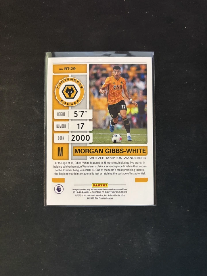 Morgan Gibbs-White 2019-20 Panini Chronicles Contenders Rookie Ticket RT-29 (RC) - Image 2 of 2
