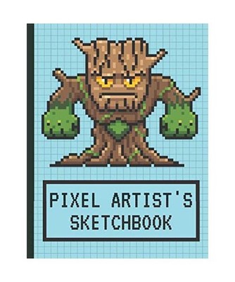 Pixel Artist's Sketchbook: Pixel Art Graph paper | Drawing Blank Notebook | 1/8 