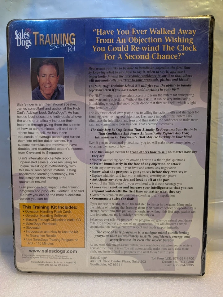 Sales Dogs Training School Kit with Blair Singer DVD-ROM Brand New Sealed - Image 2 of 4