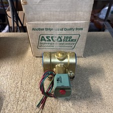 ASCO RED HAT II 8210G8 120VAC 120/60 SOLENOID VALVE 1-1/4" NOB