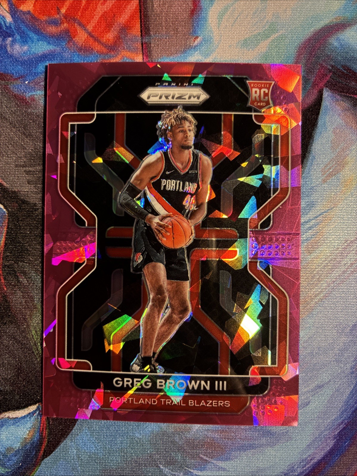 2021-22 Panini Prizm Greg Brown III #291 Pink Ice