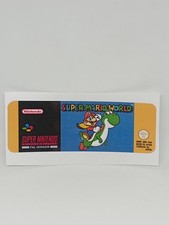 SUPER MARIO WORLD (FAH) SUPER NINTENDO / SNES replacement label