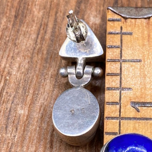 Modernistic, solid sterling, lapis lazuli articul… - image 6