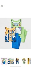 NEW-Disney Toddler 4pc Snug Fit Toy Story Cotton Pajama Set Woody  Buzz. Sz-2T