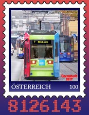 Österreich  Personalisierte Marke "Straßenbahn Darmstadt"