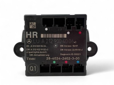 MERCEDES-BENZ E W212 Steuergerät A2129004006 32200398