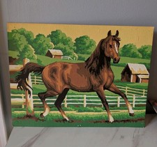 Paint By Numbers Trotting Horse Painting 9x12