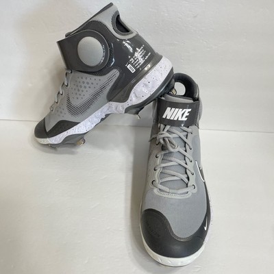 Nike Alpha Huarache Elite 3 Mid Baseball Cleats Size 12 Grey CZ6542-011