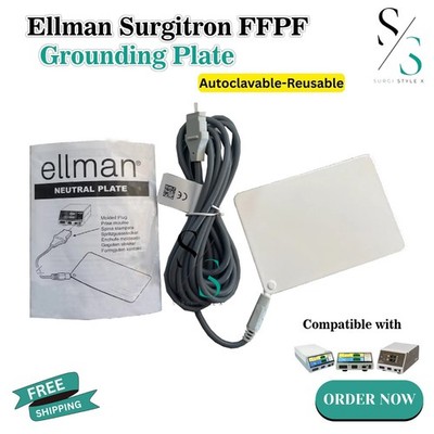 Ellman Surgitron 4.0 Dual RF 120 IEC Neutral Plate with Cable Autoclavable CE