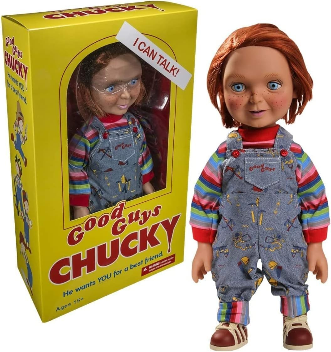 Child's Play 15"" TALKING CHUCKY Mega scale figure with sound Good Guy Doll