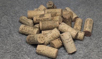 Wine Cork Lot (25) Assorted Wine Corks Craft Fun Fast Ship 
