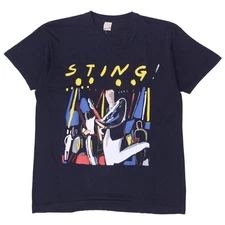 Vintage Screen Stars 80's Sting Bring On The Night Live Album T-Shirt Single Sti