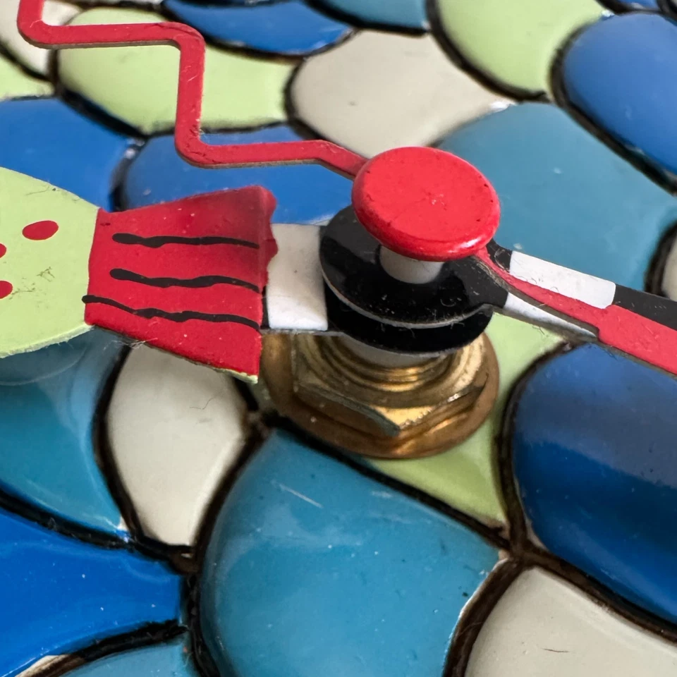 Reloj de Pared Allen Designs Labios Peces Probado Funciona Falta Péndulo Peces Arte Popular Foto 4 de 4